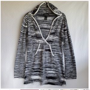 Athleta Space Dye Tunic Hoodie Sweater Size Medium